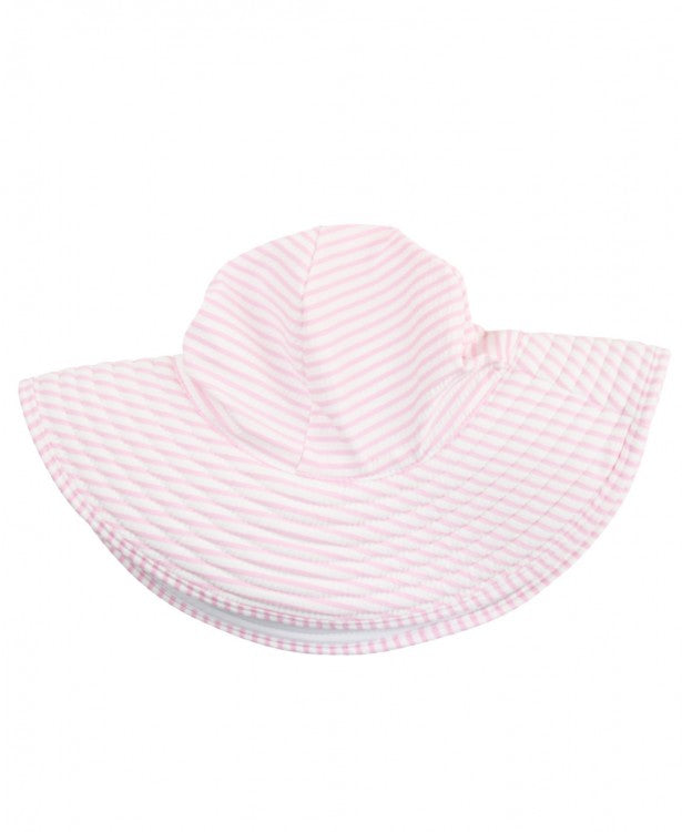 Pink Seersucker Swim Hat