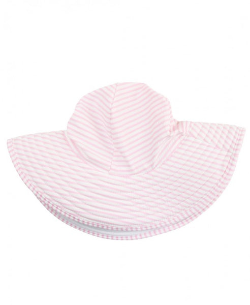 Pink Seersucker Swim Hat