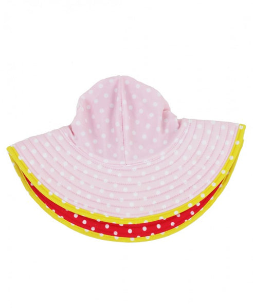 Pink Seersucker Swim Hat