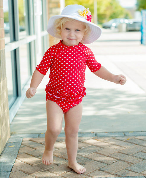 Lilac Seersucker Swim Hat