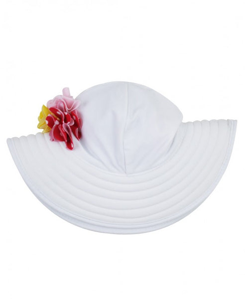 Lilac Seersucker Swim Hat