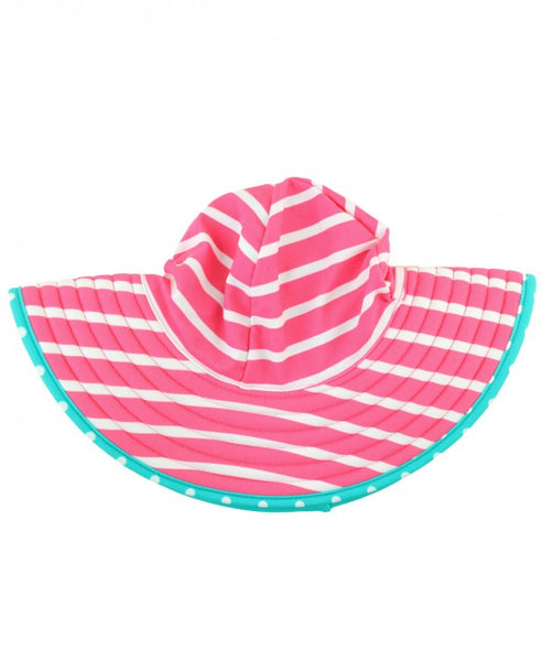 Pink Seersucker Swim Hat