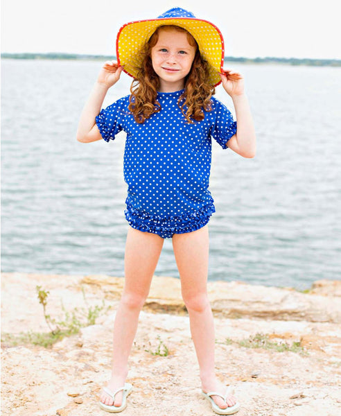 Pink Seersucker Swim Hat