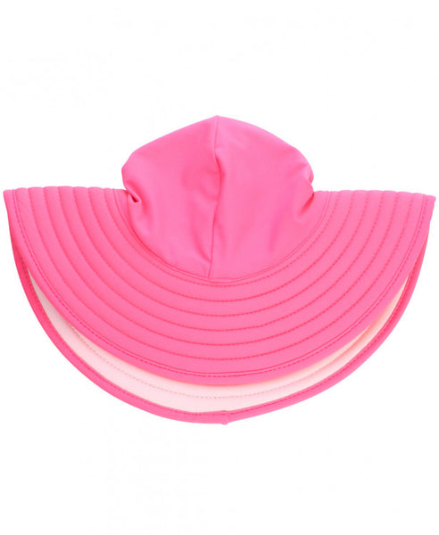 Pink Seersucker Swim Hat